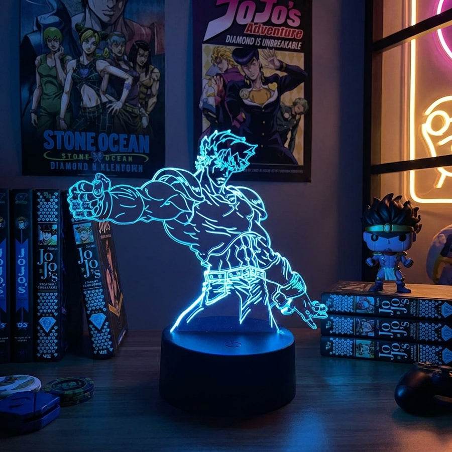 Lampe manga LED 3D JoJo's Bizarre Adventure – Jonathan Joestar | Mugen Shop