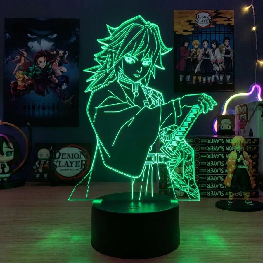 Lampe manga LED 3D Demon Slayer – Giyu Tomioka | Mugen Shop