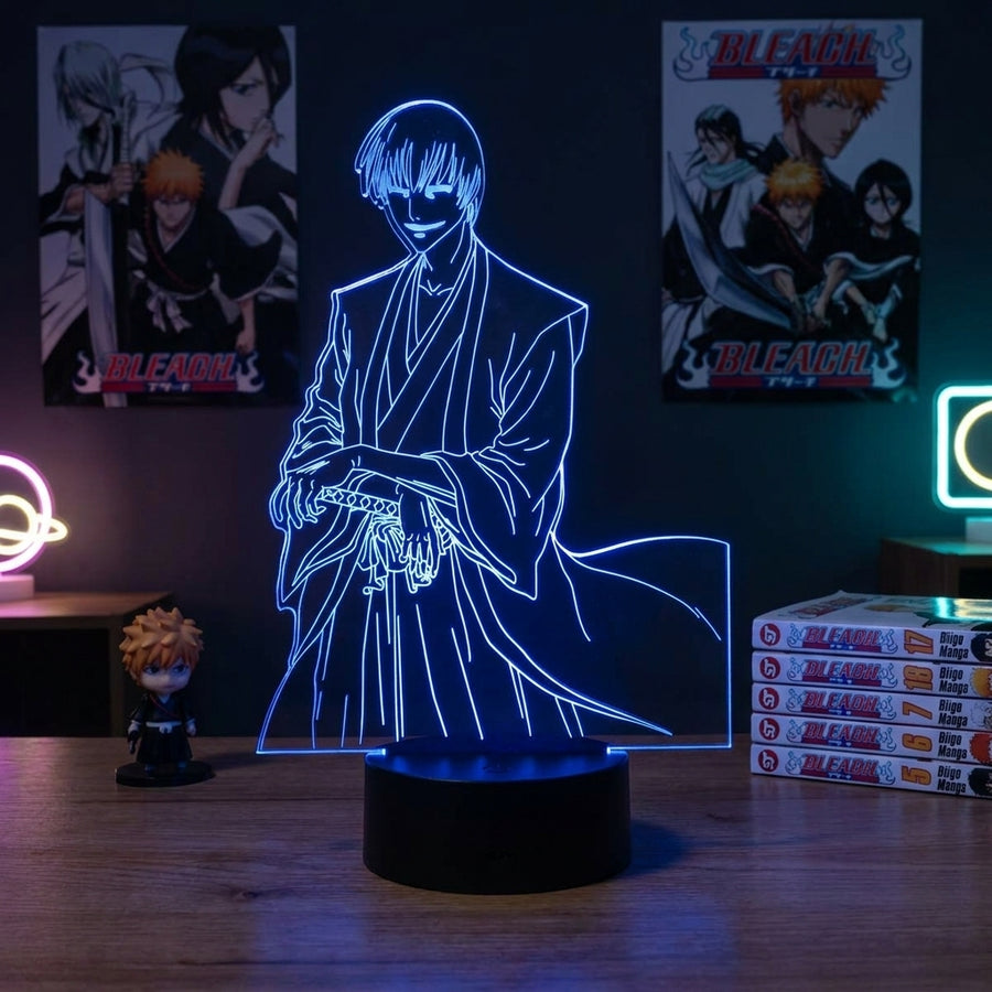Lampe manga LED 3D Bleach – Gin Ichimaru | Mugen Shop
