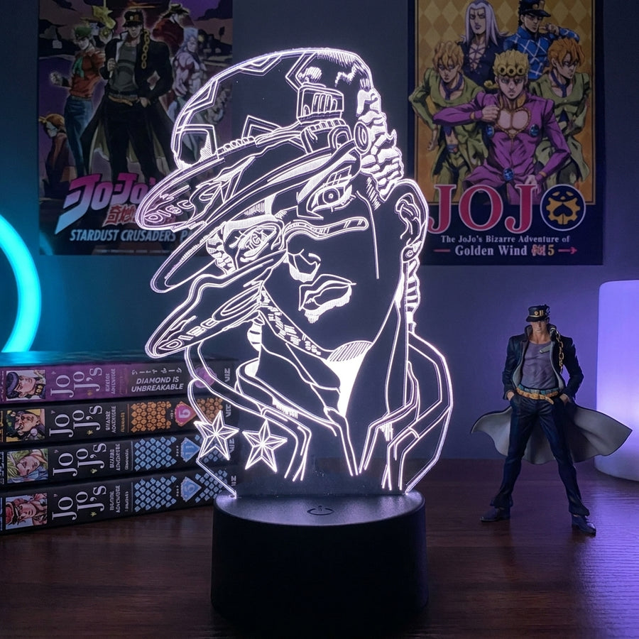 Lampe manga LED 3D JoJo's Bizarre Adventure – Jotaro Kujo | Mugen Shop