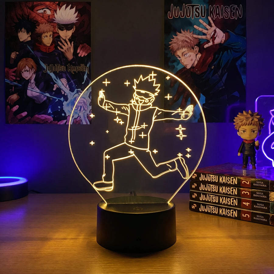 Lampe manga LED 3D Jujutsu Kaisen – Gojo Satoru | Mugen Shop