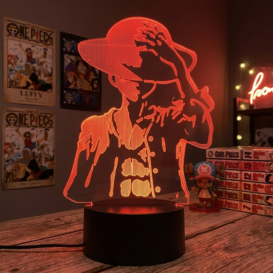 Lampe manga LED 3D One Piece – Luffy | Mugen Shop
