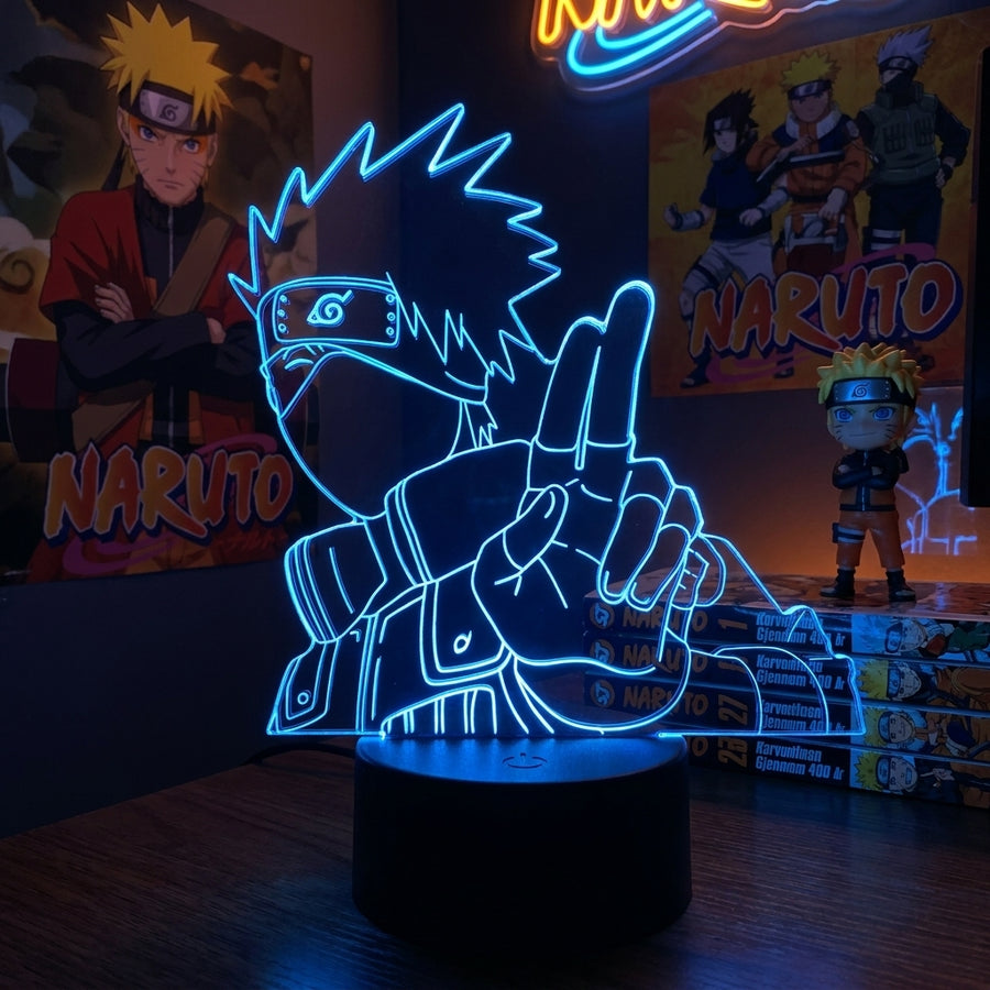 Lampe manga LED 3D Naruto – Kakashi Hatake | Mugen Shop