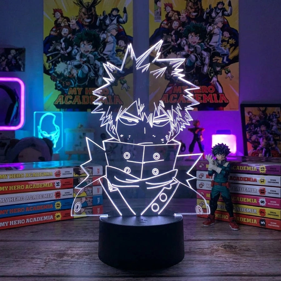 Lampe manga LED 3D My Hero Academia – Bakugo | Mugen Shop