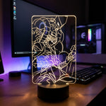 Lampe manga LED 3D JoJo's Bizarre Adventure – Dio Brando & The World | Mugen Shop