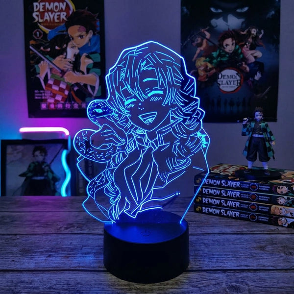 Lampe manga LED 3D Demon Slayer – Mitsuri Kanroji | Mugen Shop