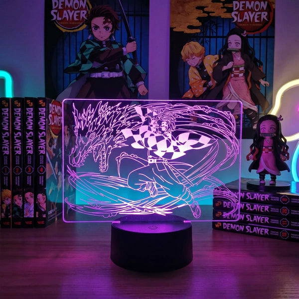 Lampe manga LED 3D Demon Slayer – Tanjiro Kamado | Mugen Shop