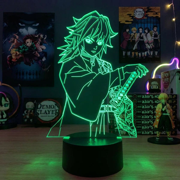 Lampe manga LED 3D Demon Slayer – Giyu Tomioka | Mugen Shop