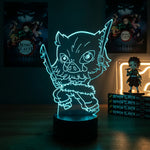 Lampe manga LED 3D Demon Slayer – Inosuke Hashibira | Mugen Shop