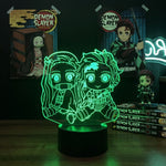Lampe manga LED 3D Demon Slayer – Nezuko & Tanjiro | Mugen Shop