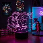 Lampe manga LED 3D Demon Slayer – Nezuko Kamado | Mugen Shop