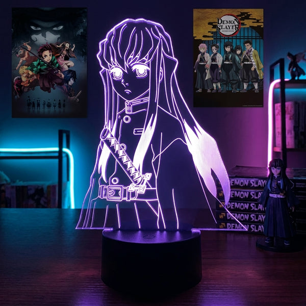 Lampe manga LED 3D Demon Slayer – Muichiro Tokito | Mugen Shop