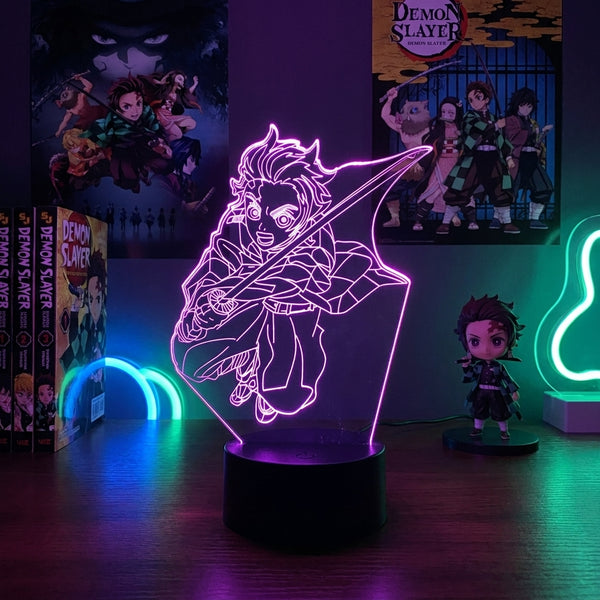 Lampe manga LED 3D Demon Slayer – Tanjiro Kamado | Mugen Shop