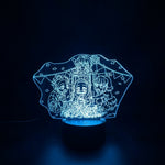 Lampe manga LED 3D Demon Slayer – Tanjiro & Nezuko & Zenitsu & Inosuke | Mugen Shop
