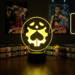 Lampe manga LED 3D JoJo's Bizarre Adventure – Jean Pierre Polnareff | Mugen Shop