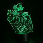 Lampe manga LED 3D JoJo's Bizarre Adventure – Jotaro Kujo | Mugen Shop