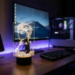 Lampe manga LED 3D JoJo's Bizarre Adventure – Giorno Giovanna | Mugen Shop