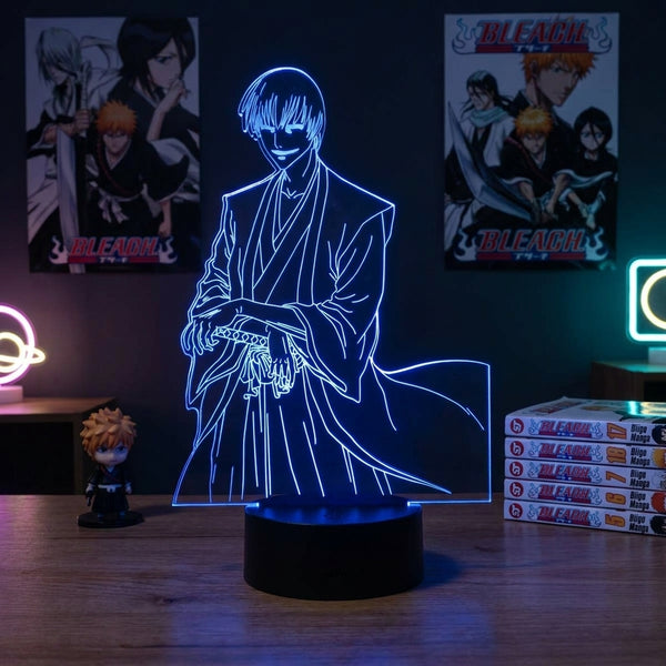 Lampe manga LED 3D Bleach – Gin Ichimaru | Mugen Shop