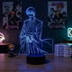Lampe manga LED 3D Bleach – Gin Ichimaru