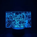 Lampe manga LED 3D Tous les JoJo | Mugen Shop