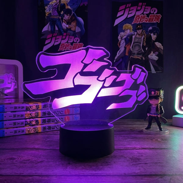 Lampe manga LED 3D JoJo's Bizarre Adventure – Yare Yare Daze | Mugen Shop