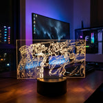 Lampe manga LED 3D JoJo's Bizarre Adventure – Stardust Crusaders | Mugen Shop