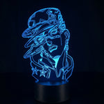Lampe manga LED 3D JoJo's Bizarre Adventure – Jotaro Kujo | Mugen Shop