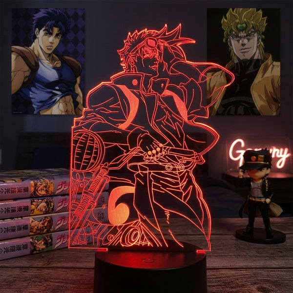 Lampe manga LED 3D JoJo's Bizarre Adventure – Joseph Joestar | Mugen Shop