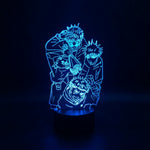 Lampe manga LED 3D Jujutsu Kaisen – Yuji Itadori & Gojo Satoru & Nobara Kugisaki & Megumi Fushiguro | Mugen Shop