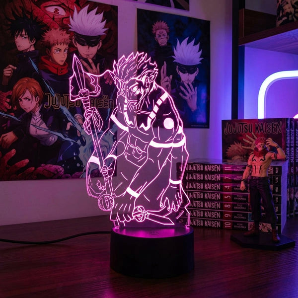 Lampe manga LED 3D Jujutsu Kaisen – Sukuna Ryomen | Mugen Shop
