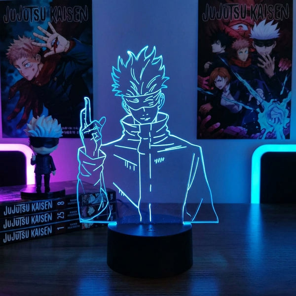 Lampe manga LED 3D Jujutsu Kaisen – Gojo Satoru | Mugen Shop