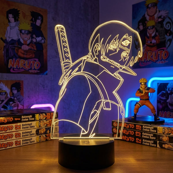 Lampe manga LED 3D Naruto – Itachi Uchiha | Mugen Shop