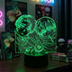 Lampe manga LED 3D Jujutsu Kaisen – Yuta & Inumaki