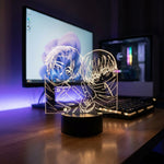 Lampe manga LED 3D Jujutsu Kaisen – Yuta & Inumaki | Mugen Shop