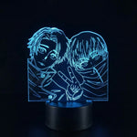 Lampe manga LED 3D Jujutsu Kaisen – Yuta & Inumaki | Mugen Shop
