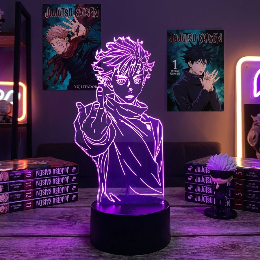 Lampe manga LED 3D Jujutsu Kaisen – Gojo Satoru | Mugen Shop