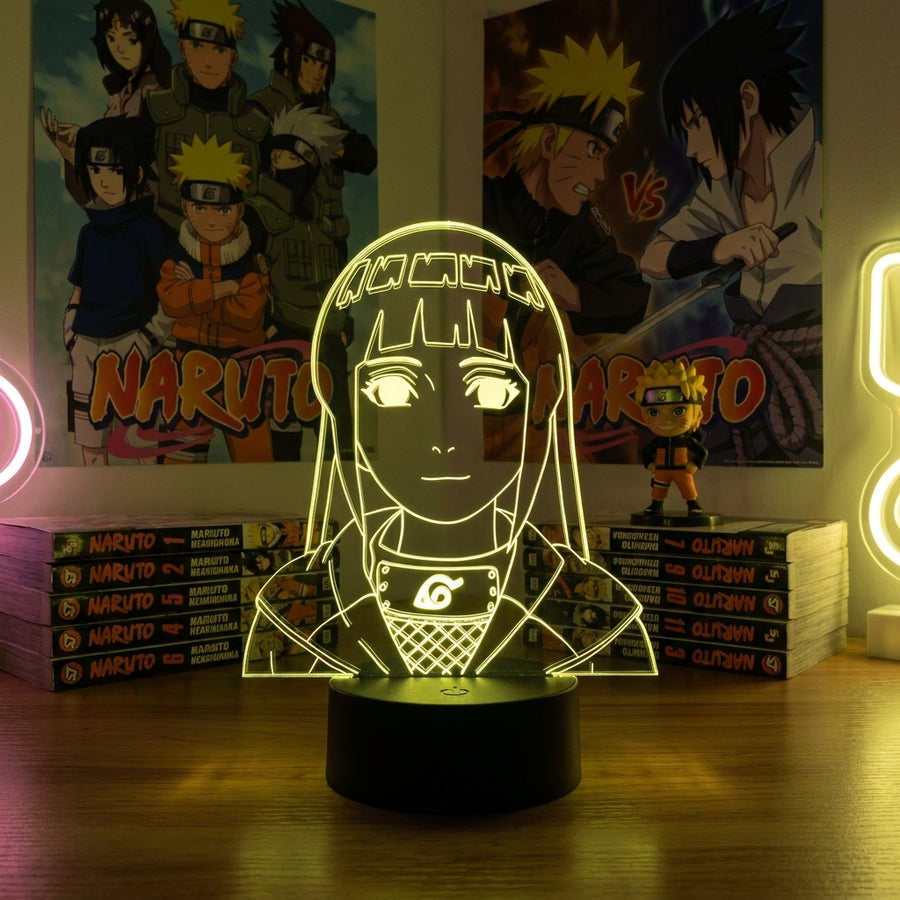 Lampe manga LED 3D Naruto – Hinata | Mugen Shop