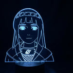 Lampe manga LED 3D Naruto – Hinata | Mugen Shop