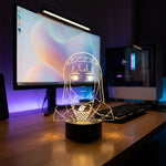 Lampe manga LED 3D Naruto – Hinata | Mugen Shop