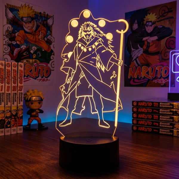 Lampe manga LED 3D Naruto – Madara Uchiha | Mugen Shop
