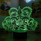Lampe manga LED 3D Naruto – Kakashi & élèves & Minato & élèves