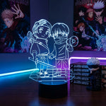 Lampe manga LED 3D Jujutsu Kaisen – Yuta & Inumaki | Mugen Shop