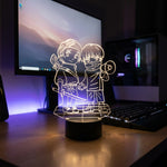 Lampe manga LED 3D Jujutsu Kaisen – Yuta & Inumaki | Mugen Shop