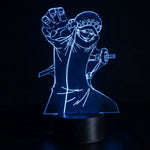 Lampe manga LED 3D One Piece – Trafalgar D. Water Law | Mugen Shop