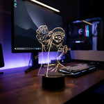 Lampe manga LED 3D One Piece – Trafalgar D. Water Law | Mugen Shop
