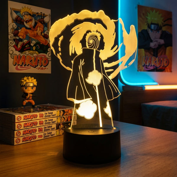 Lampe manga LED 3D Naruto – Obito Uchiha | Mugen Shop