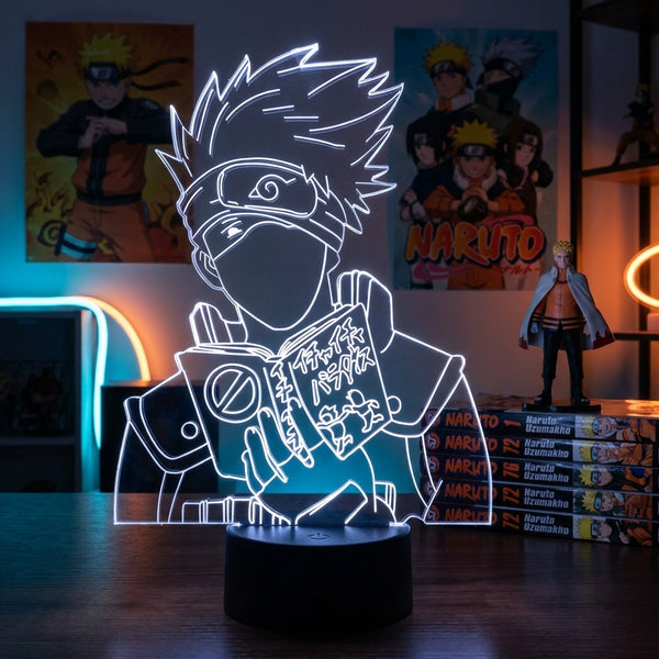 Lampe manga LED 3D Naruto – Kakashi Hatake | Mugen Shop
