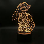 Lampe manga LED 3D One Piece – Luffy | Mugen Shop
