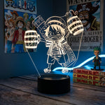 Lampe manga LED 3D One Piece – Mini Luffy | Mugen Shop
