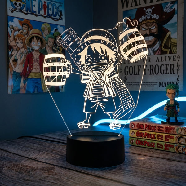 Lampe manga LED 3D One Piece – Mini Luffy | Mugen Shop